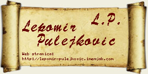 Lepomir Pulejković vizit kartica